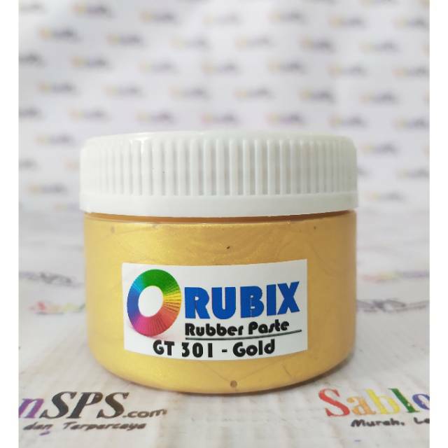 Rubix Rubber Paste Gold Sablon 100 gr