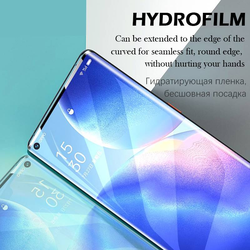 2Pcs Full Cover Hydrogel film for OPPO Reno4 se / Reno4 / Reno4 Pro / Reno5 / Reno5 K / Reno5 Pro / Reno6 / Reno6 Pro / Reno Z / Reno Ace / Reno 2Z / Reno 3Pro / Reno3 / Reno2 / Reno 10X Zoom Screen Protector Blueray not glass