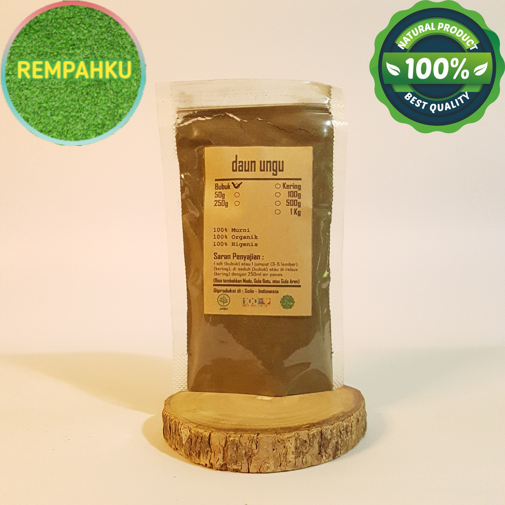 

DAUN UNGU BUBUK 500 GRAM - Graptophyllum Pictum - MURNI - JSR -