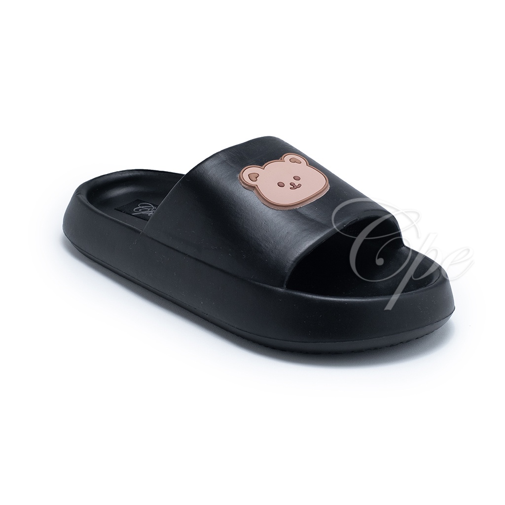 CALL SLPT CUTE BEAR Sandal Slop Slip On Teplek Wanita Sandal Cewek-1