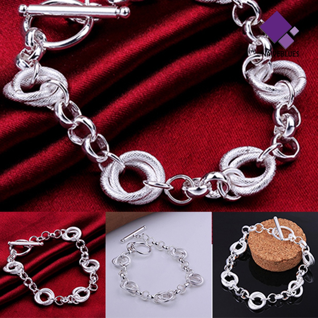 Gelang Rantai Warna Silver Untuk Pesta