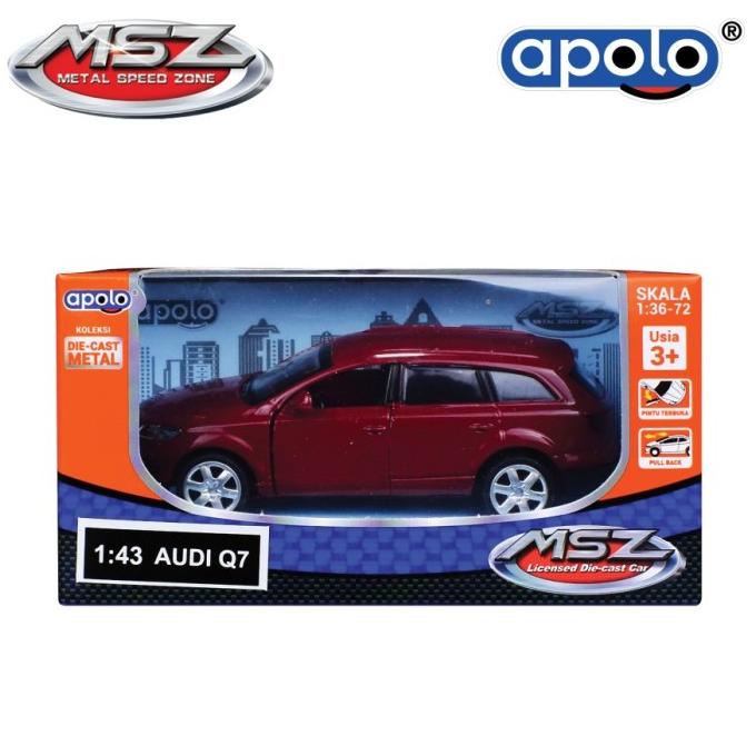 1:43 Audi Q7 Apolo MSZ Diecast Mobil Sport Mainan Anak Miniatur