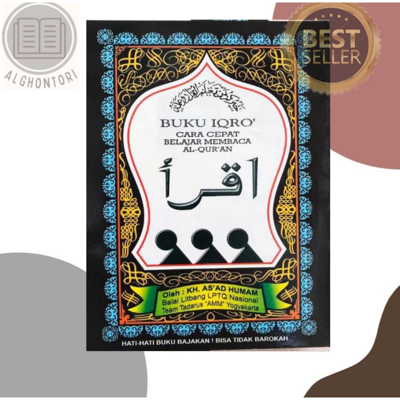 IQRO BESAR JILID 1-6 MURAH GROSIR (15x21) + iqro dan juz amma