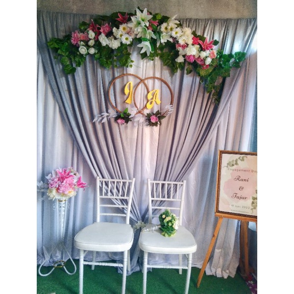 SEWA BACKDROP AKAD NIKAH LAMARAN TERMURAH