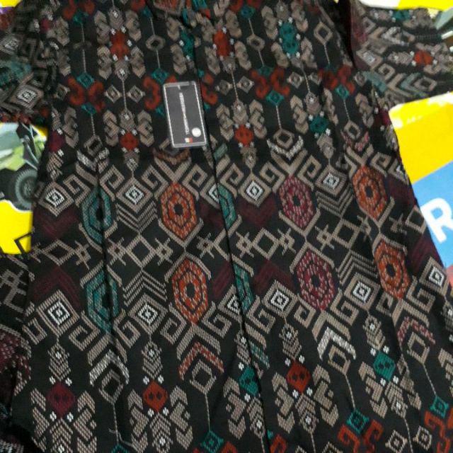Dgm Fashion  Kemeja Batik Pria Lengan Pendek Songket /kemeja Tribal 6086