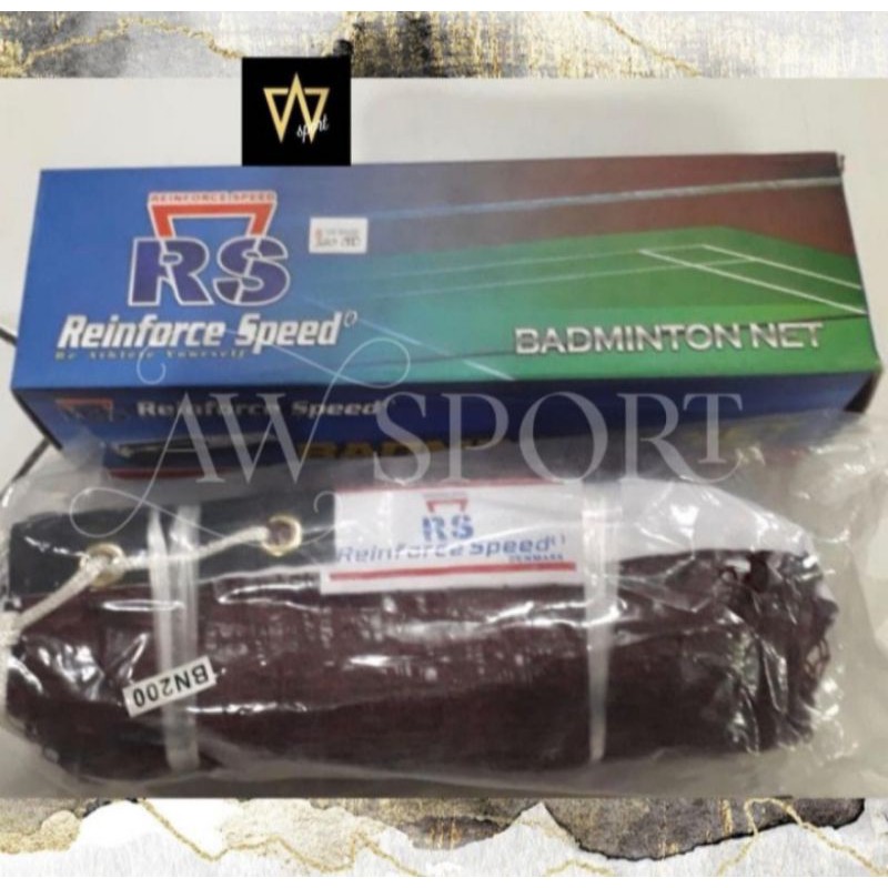 Net Badminton RS BN 200 Sling Baja / Net RS BN200 / Net Bulutangkis