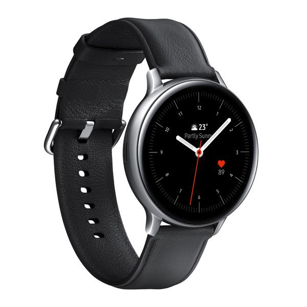 Samsung Watch Active 2 44mm Stailess Silver Strap Black