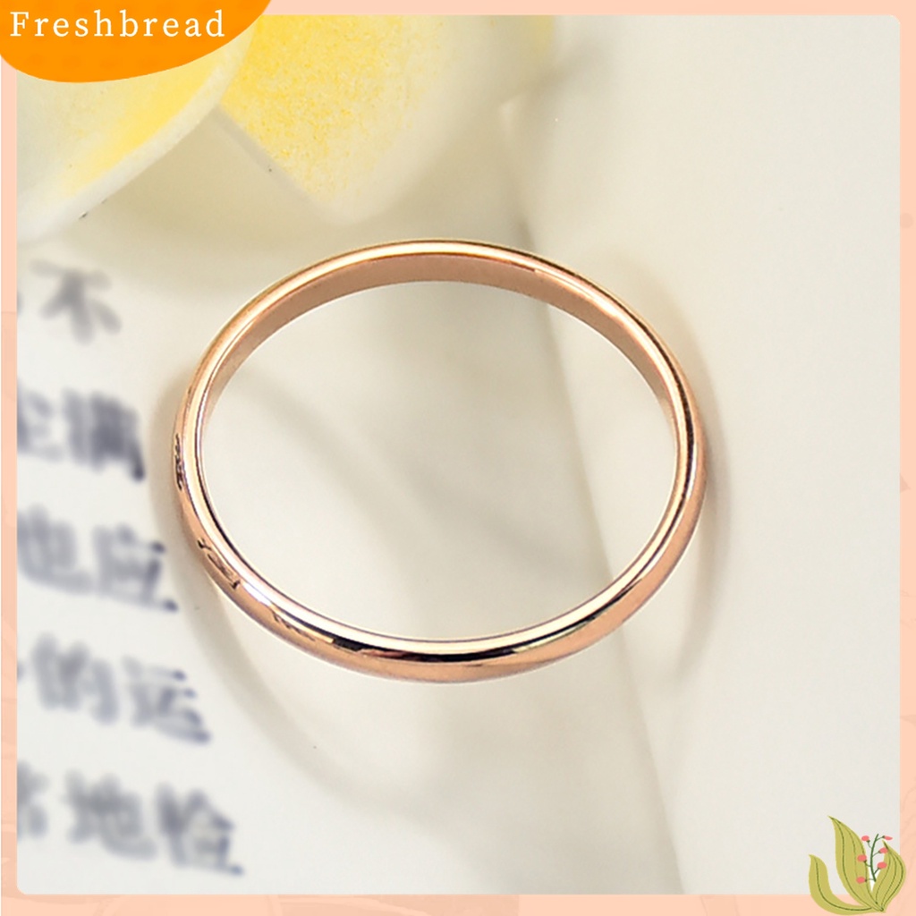 [TERLARIS]Couple Ring Versatile Delicate Titanium Steel Geometric Finger Ring for Banquet Party Anniversary Engagement