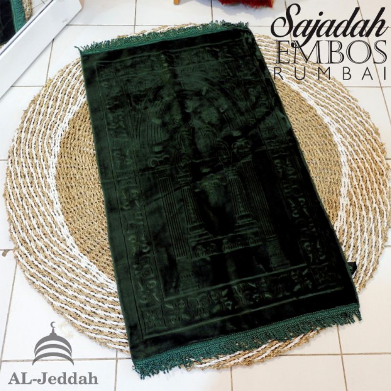 sajadah polos bulu tebal dan empuk lembut nyaman banget dipakai sehari2 uk 65x110 bahan bulu lembut