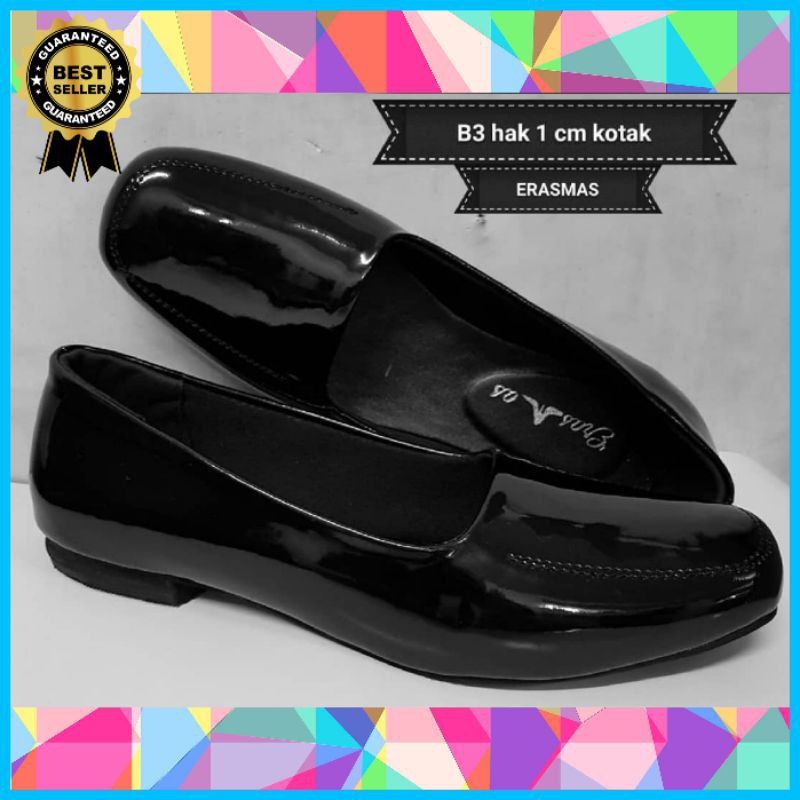 Erasmas flat shoes Kotak B3 Hak1cm