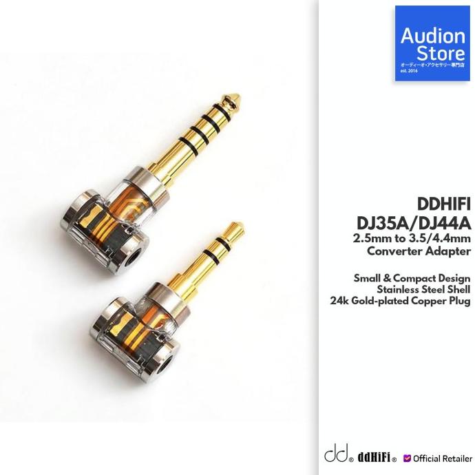 Ddhifi/Dd Hifi Dj35A/Dj44A 2.5Mm To 3.5Mm/4.4Mm Converter Adapter Termurah