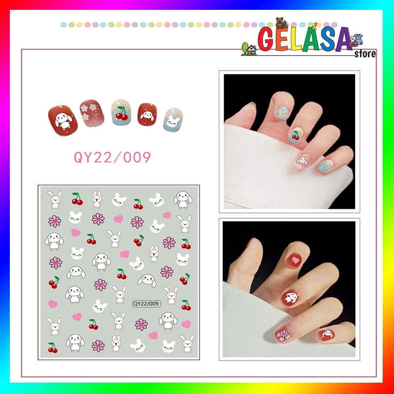 GELASA Nail Sticker Stiker Kuku QY22