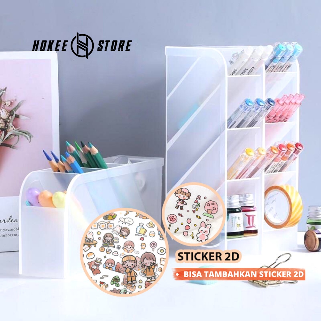 

Rak Pensil Tempat Alat Tulis Keranjang Pulpen Pena Kosmetik Serbaguna