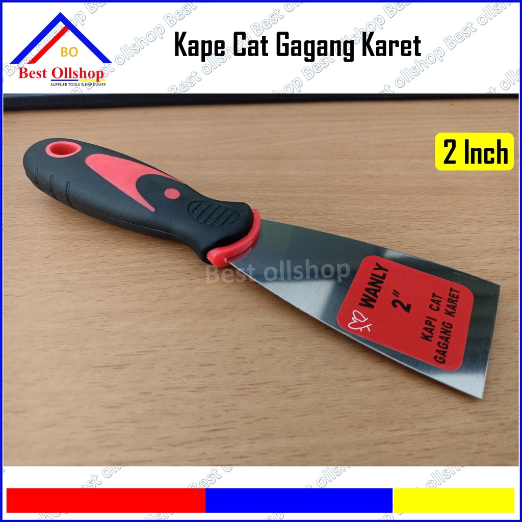 Kapi Cat Gagang Karet / Kape Cat Spatula Gagang Plastik Fiber Karet 2 - 2.5 - 3 - 4 Inch