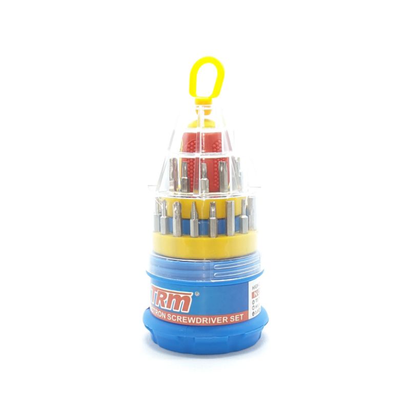TRM 6032A Obeng Set Serbaguna 32 in 1 Magnet Bodi Besar / Obeng Serbaguna Handphone Laptop Elektronik D6,5cm x T13,5cm