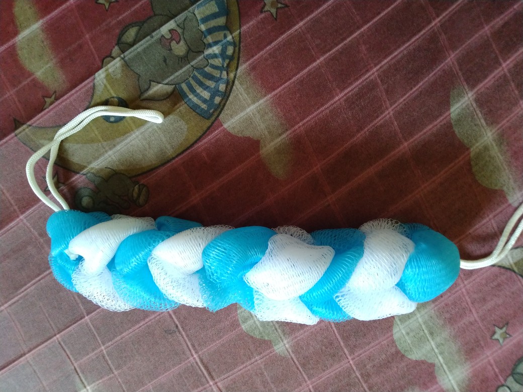 Busa Gosok Punggung / Busa Spons Mandi Model Panjang Kepang Bath Foam