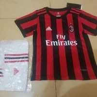 jersey ac milan home kids 2017/2018 grade ori