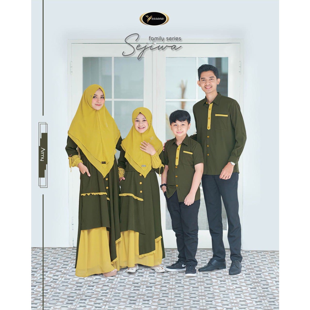 SEJIWA KIDS Gamis Dress Perempuan Couple Ibu Anak Yessana Hijab Original