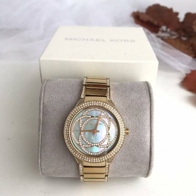 MICHAEL KORS WOMEN'S KERRY GOLD-TONE WATCH MK3481