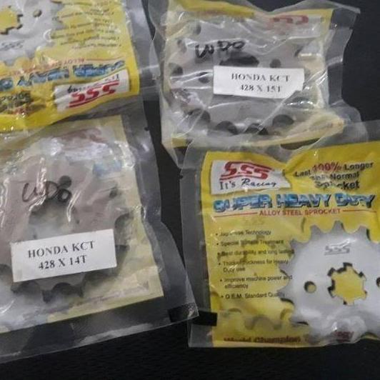 (SQ37)-Gear SSS (DEPAN) 428 : MEGAPRO, NMP, CB150R, CBR150, VERZA,TIGER,GL,CRF-Gratis Ongkir