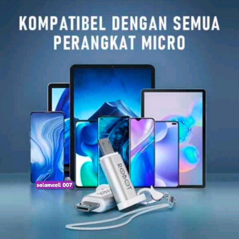 OTG ROBOT Type-C To Micro,Micro To Type-C Original Garansi Resmi