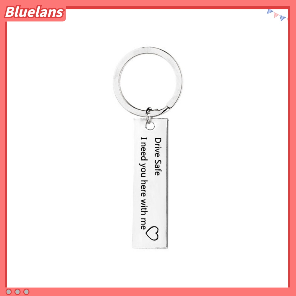 Gantungan Kunci Bentuk Tag Tulisan Drive Safe Untuk Hadiah Pasangan