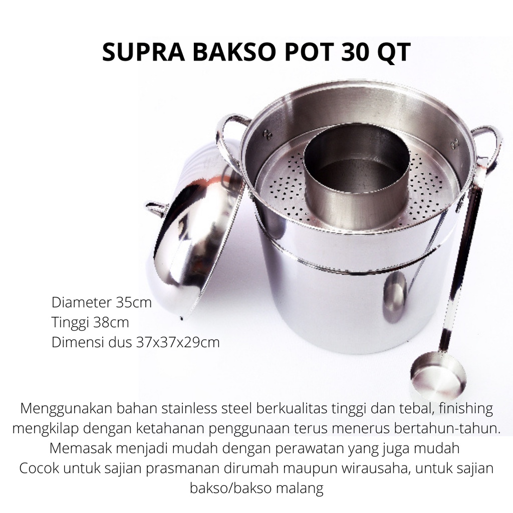 (GOSEND) PANCI BAKSO PANCI BAKSO MALANG PANCI BAKSO STAINLESS PANCI BAKSO SUPRA DANDANG BAKSO SUPRA