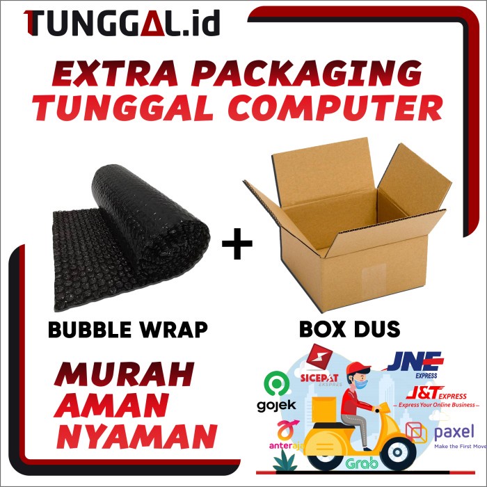 

EXTRA PACKAGING BUBBLE WRAP + BOX DUS - TUNGGAL COMPUTER