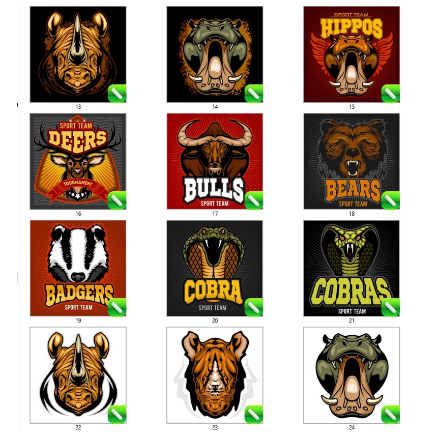 25 Premium Logo Animal Vector - Coreldraw