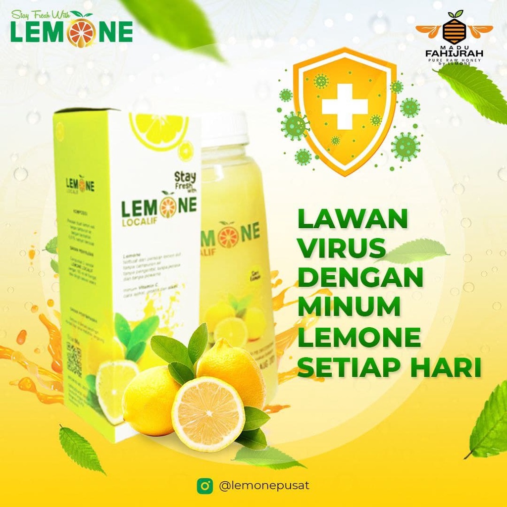 

Minuman Sari Lemon LEMONE Penambah Imunitas Tubuh SL010