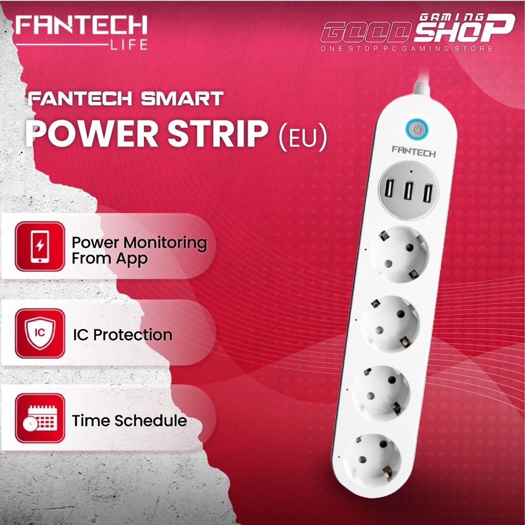 FANTECH Smart Power Strip Stop Kontak WIFI - SPS0101