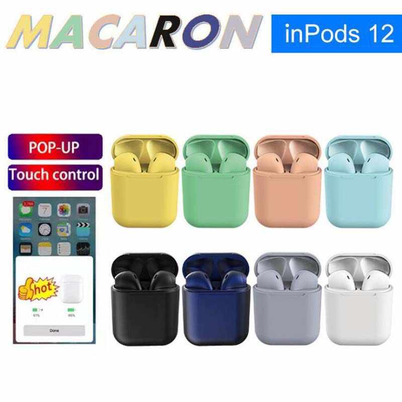 Inpods 12s / Inpods 12Pro / INPODS 12 Macaron Headset Bluetooth free case / Inpods 12 Eleven