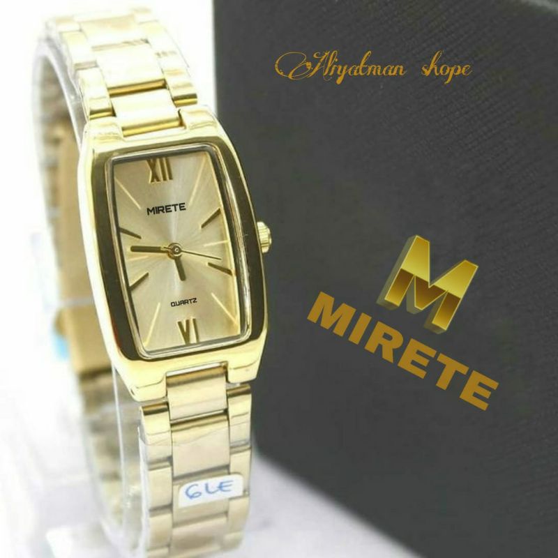 TERLARIS✅MIRETE ORIGINAL BARANG IMPORT MODEL FASHION JAM TANGAN WANITA TAHAN AIR RANTAI STAINLISS BAHAN TIDAK MUDAH LUNTUR, JAM TANGAN WANITA ANALOG BISA BYR DI TEMPAT