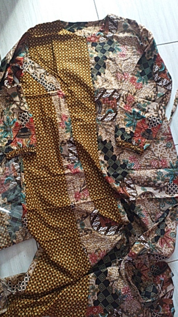 Batik Couple Gamis Dress Baju Tunangan