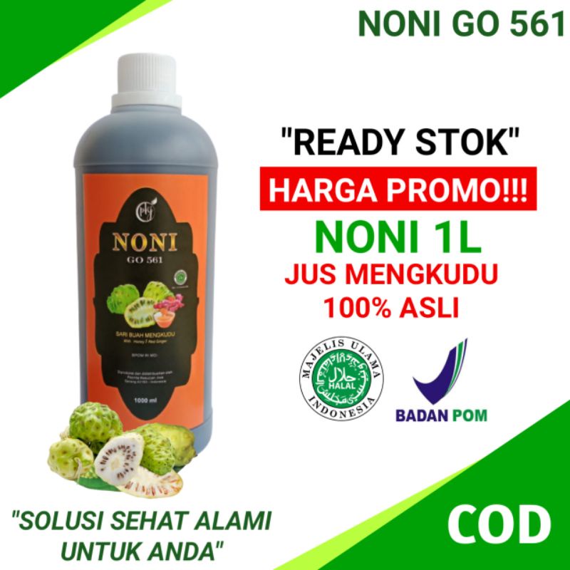 

NONI GO 561 Jus Juice Sari Mengkudu Asli 1000ml Herbal Alami Sudah Export ke Korea