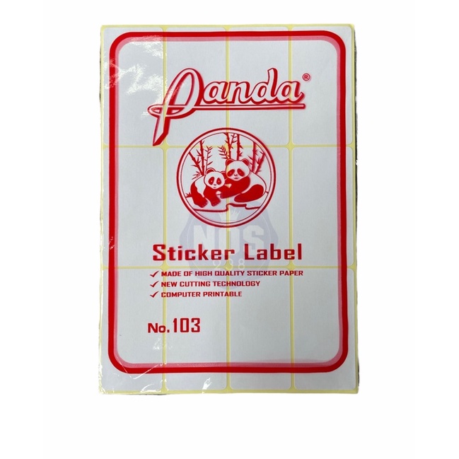 Stiker Label Panda 103