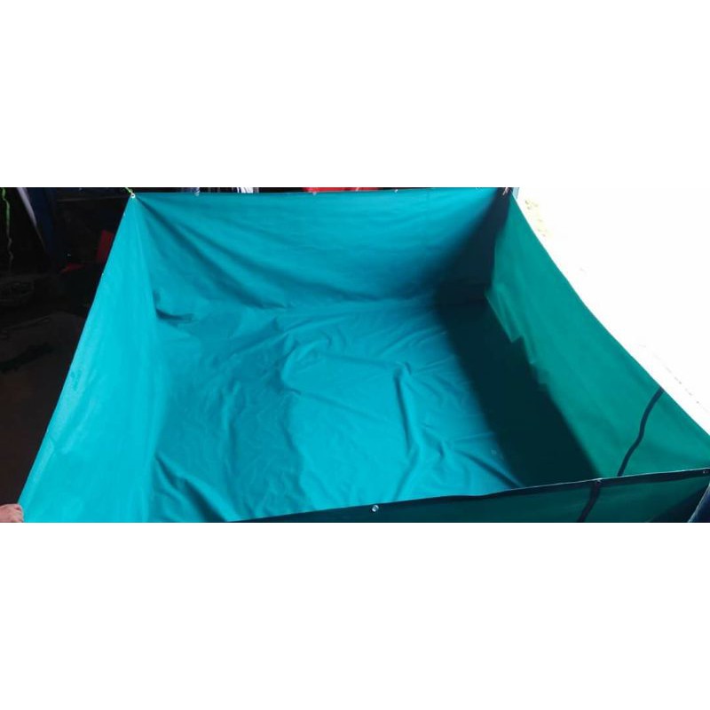 kolam terpal kotak 2x1,50x70 240rb bahan Orchid semi karet