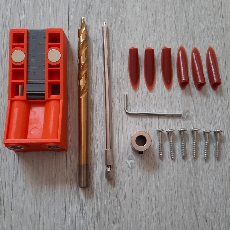 Pocket hole jig 2 lubang magnet system original