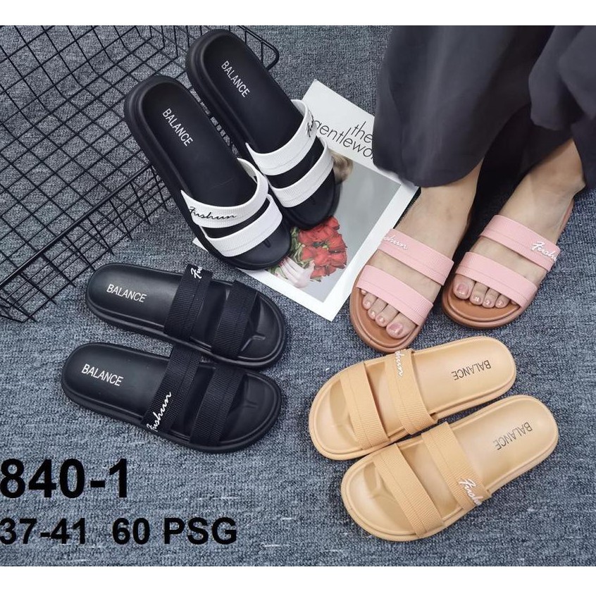 SANDAL BALANCE 840 100% ORIGINAL SENDAL SLOP WEDGES BAN 2 JELLY TEBAL 4 Cm KUALITAS BAGUS TAHAN LAMA