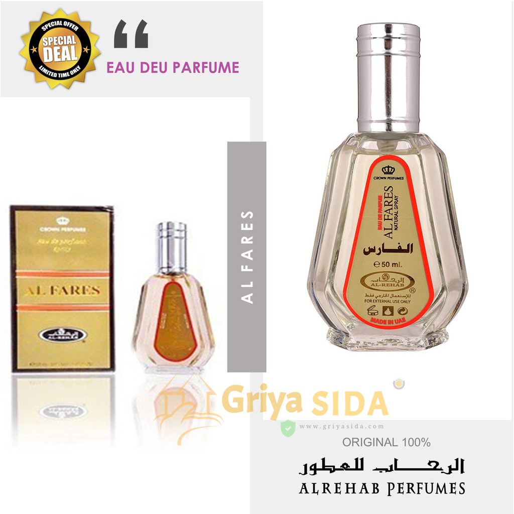 Parfum al rehab al fares 50ml original minyak wangi alrehab spray alfares PROMO!