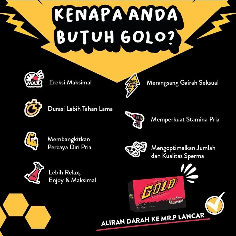 (BISA COD) GOLO GINSENG ORIGINAL Minuman Botanical Pria