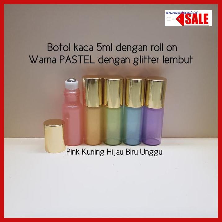 

Lioessential- Botol Kaca 5Ml Roll On Warna Pastel - Pink -Asli.
