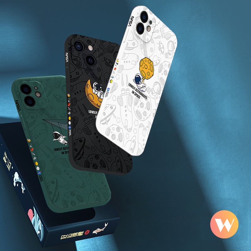 Soft Case Tpu Motif NASA NFC Untuk Xiaomi Redmi Note 8 9 10 10s 10pro max plus Mi Poco M3 X3 Pro Redmi 9A 9 10 9T 9C