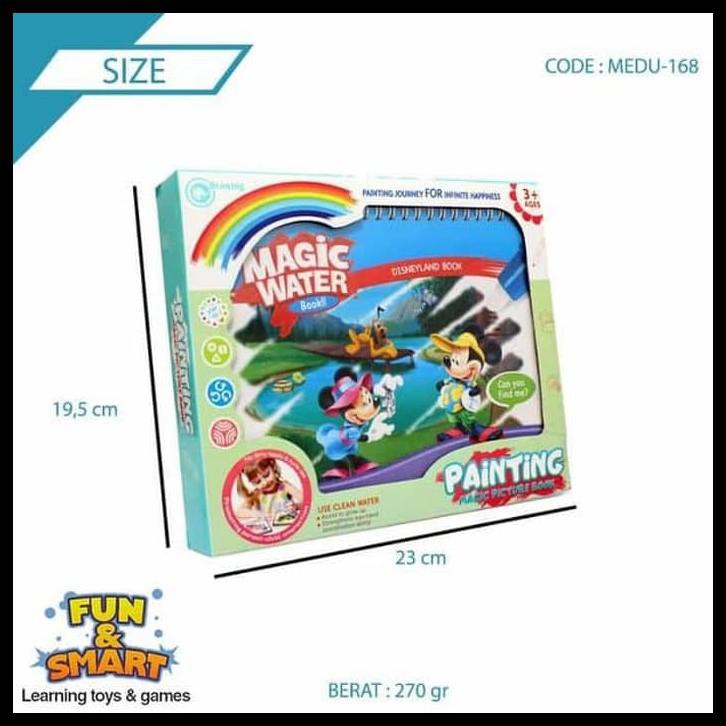 

Termurah Magic Water Book Buku Menggamar Multi Warna Buku Cat Air . Medu-168.