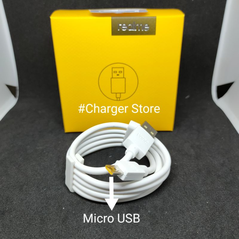 Kabel Data Charger Realme Micro USB VOOC Fast Charging ORIGINAL Realme Data Cable