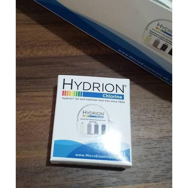 Best Seller Hydrion CM 240 Chlorine test paper 10-200 ppm / klorin tes paper Jakarta