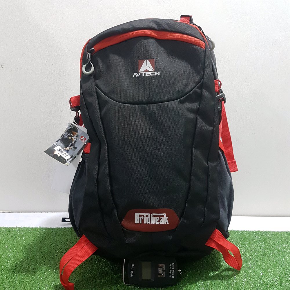 ORIGINAL TAS RANSEL PUNGGUNG DAYPACK AVTECH BRIDBEAK 2 HITAM List Merah -