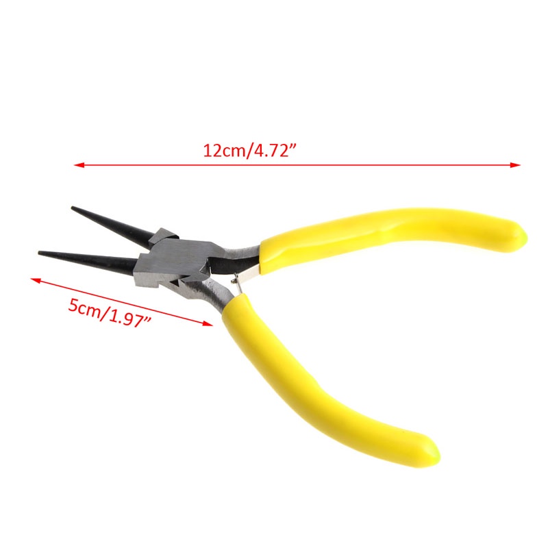 Gro DIY Mini Round Nose Jewelry Pliers Practical Jewelry Handmade Carbon Steel Tool for Wire Work, Beading Jewellery Ma