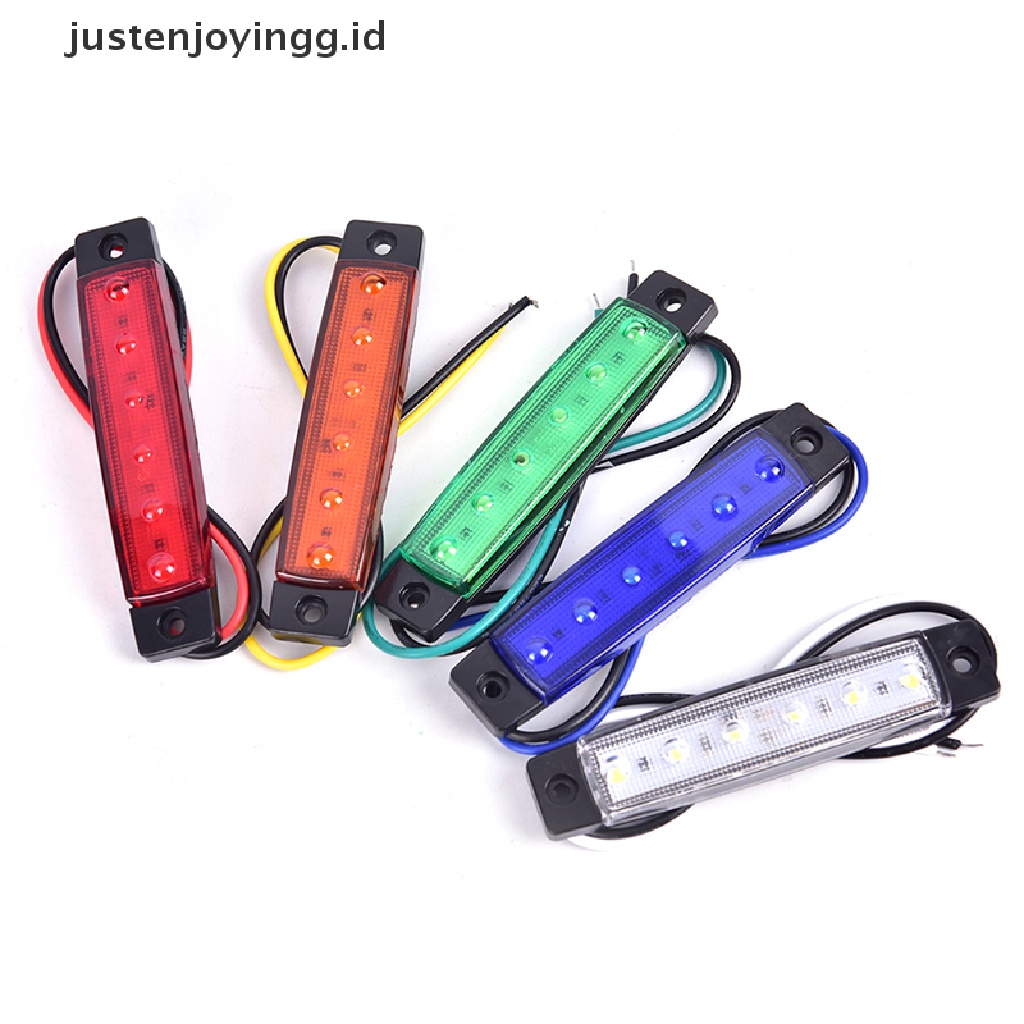 1 Pc Lampu Indikator 6 Led 12V Untuk Samping Trailer