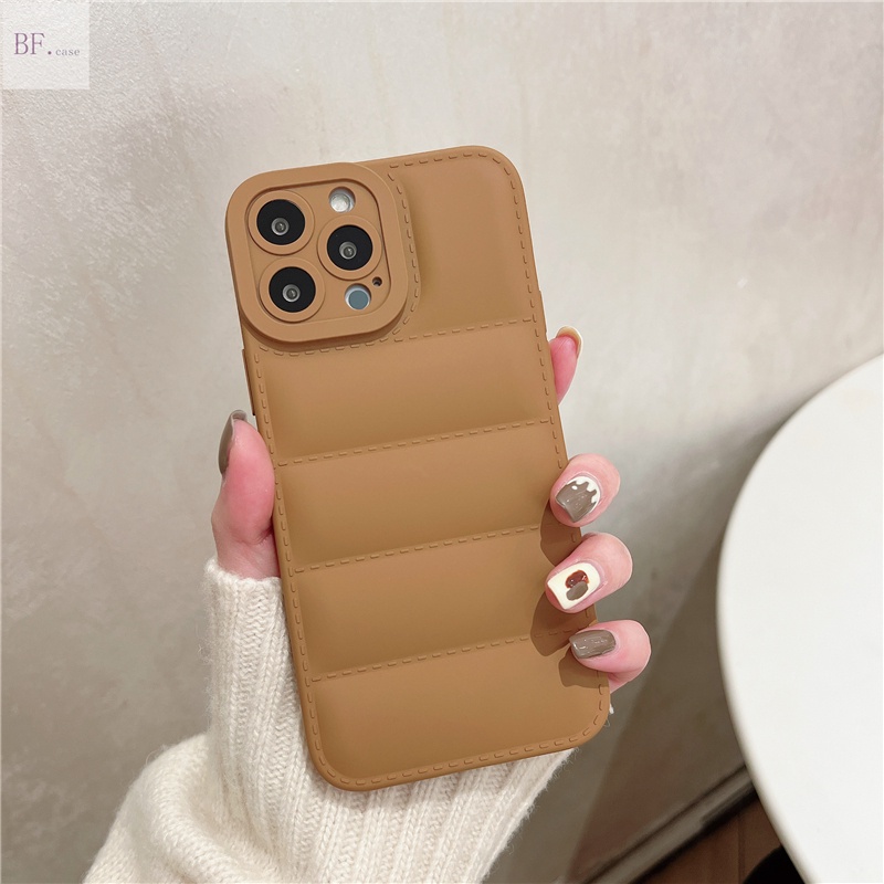 Soft Case Bahan Silikon Bentuk Jaket Down Jacket Untuk Iphone 11 13 12 Pro Max X Xr Xsmax 7 8 Plus